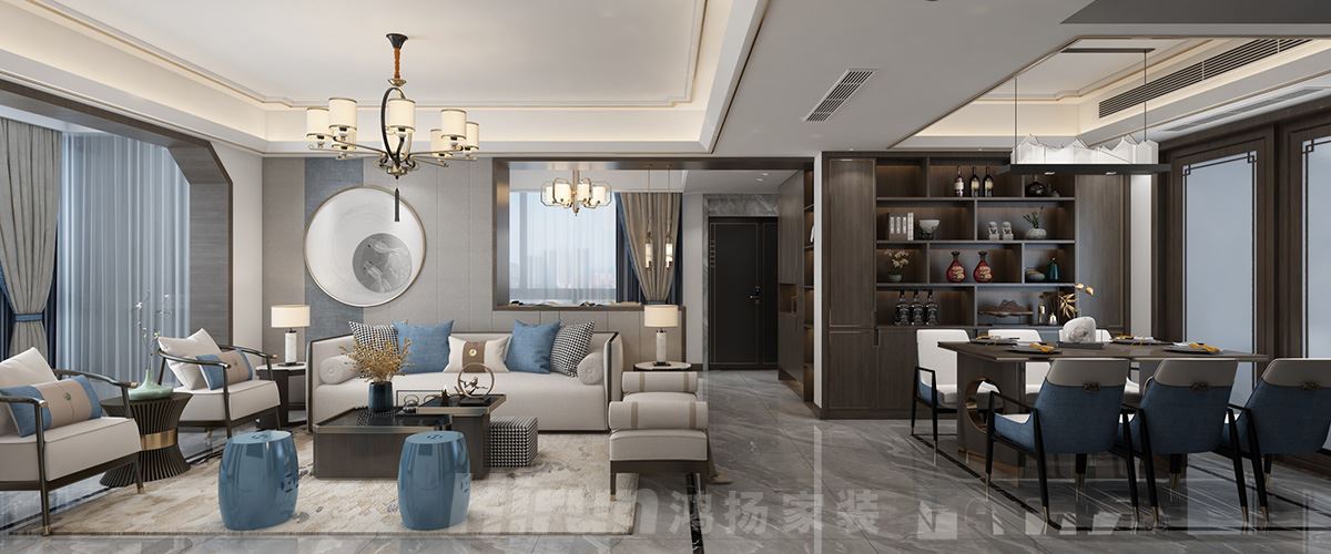 銀港國際125㎡復合寫意四居室 裝修案例實景圖-image15