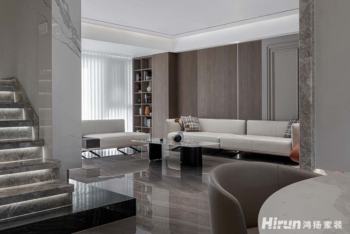 八方小區320㎡北歐之光復式 裝修案例實景圖-002-(2)