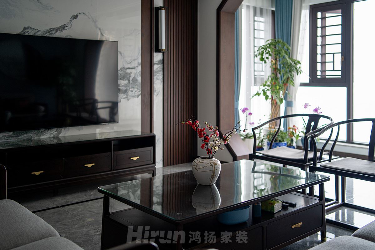 銀港國際125㎡復合寫意四居室 裝修案例實景圖-image21