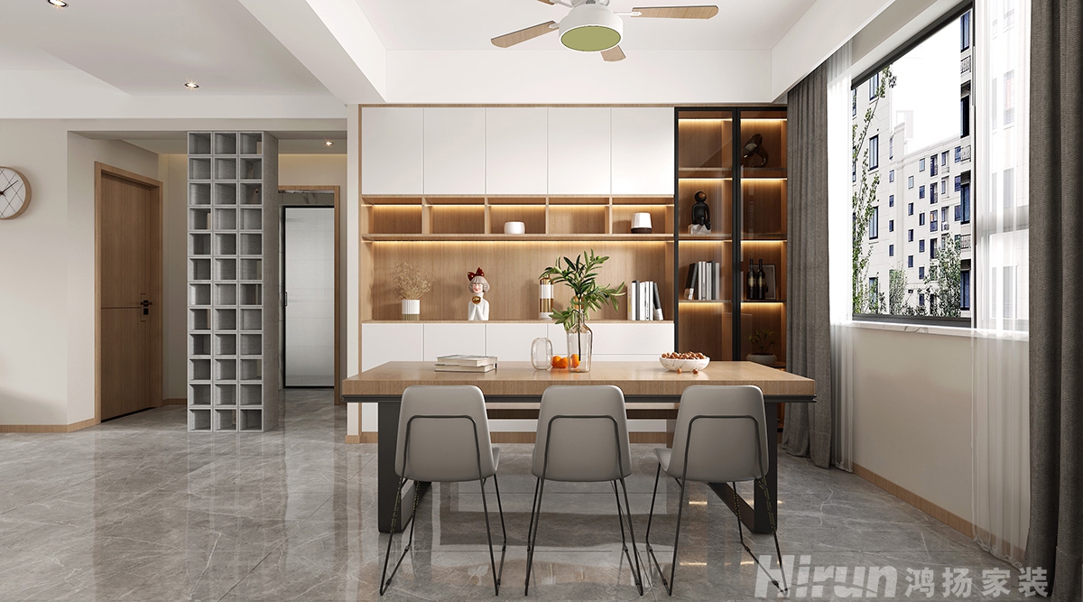 錦繡華都150㎡北歐之光四居室 裝修案例效果圖-4