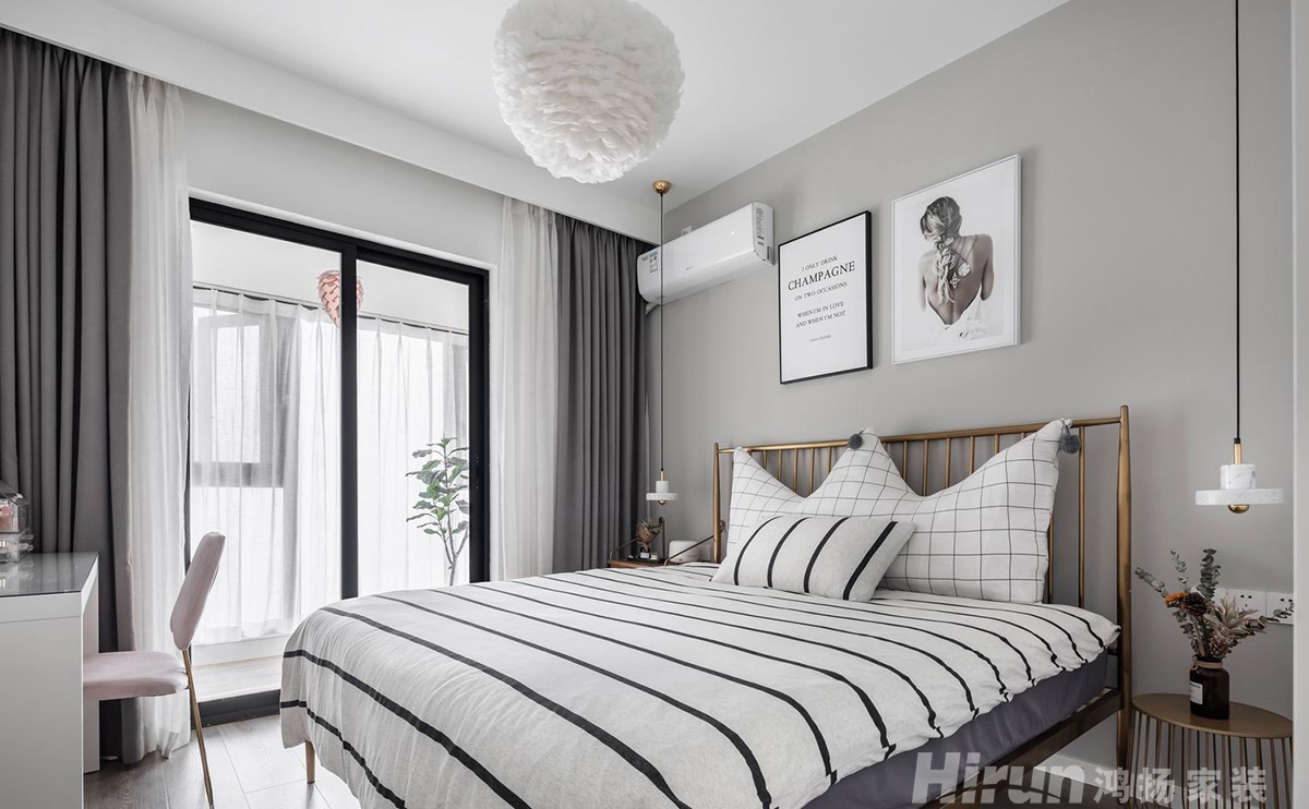 中泰財富湘江100㎡雅致現代二居室 裝修案例實景圖-7