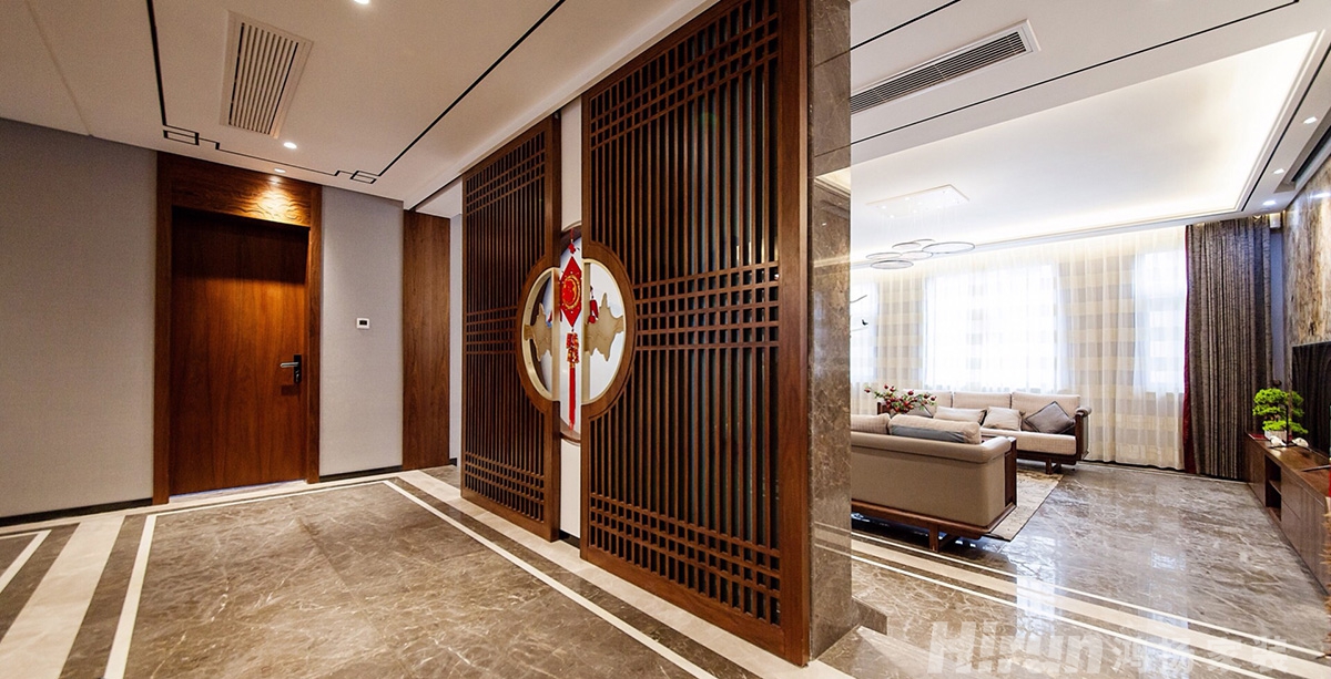 株洲碧桂園400㎡寫(xiě)意木構(gòu)別墅 裝修案例實(shí)景圖-3