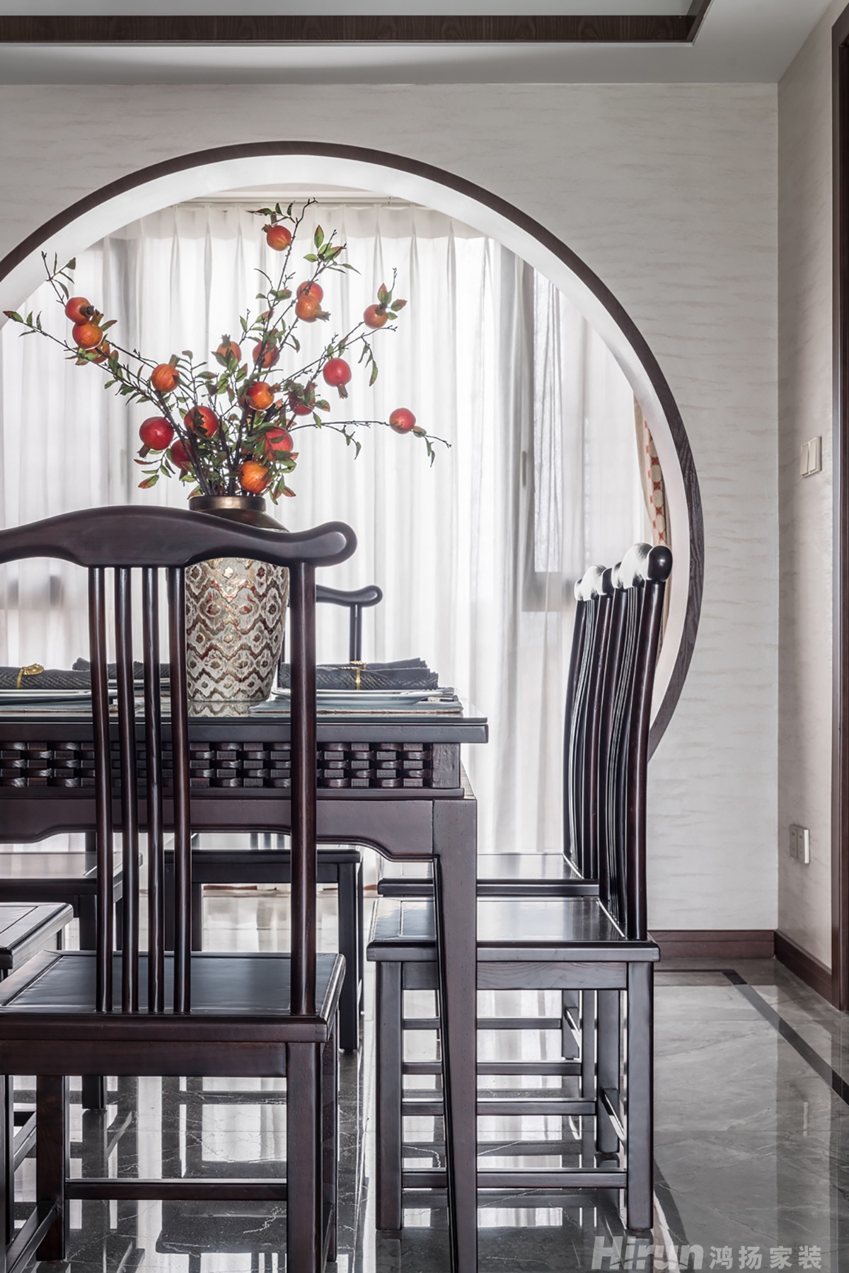 湘銀小區150㎡寫意木構四居室 裝修案例實景圖-4