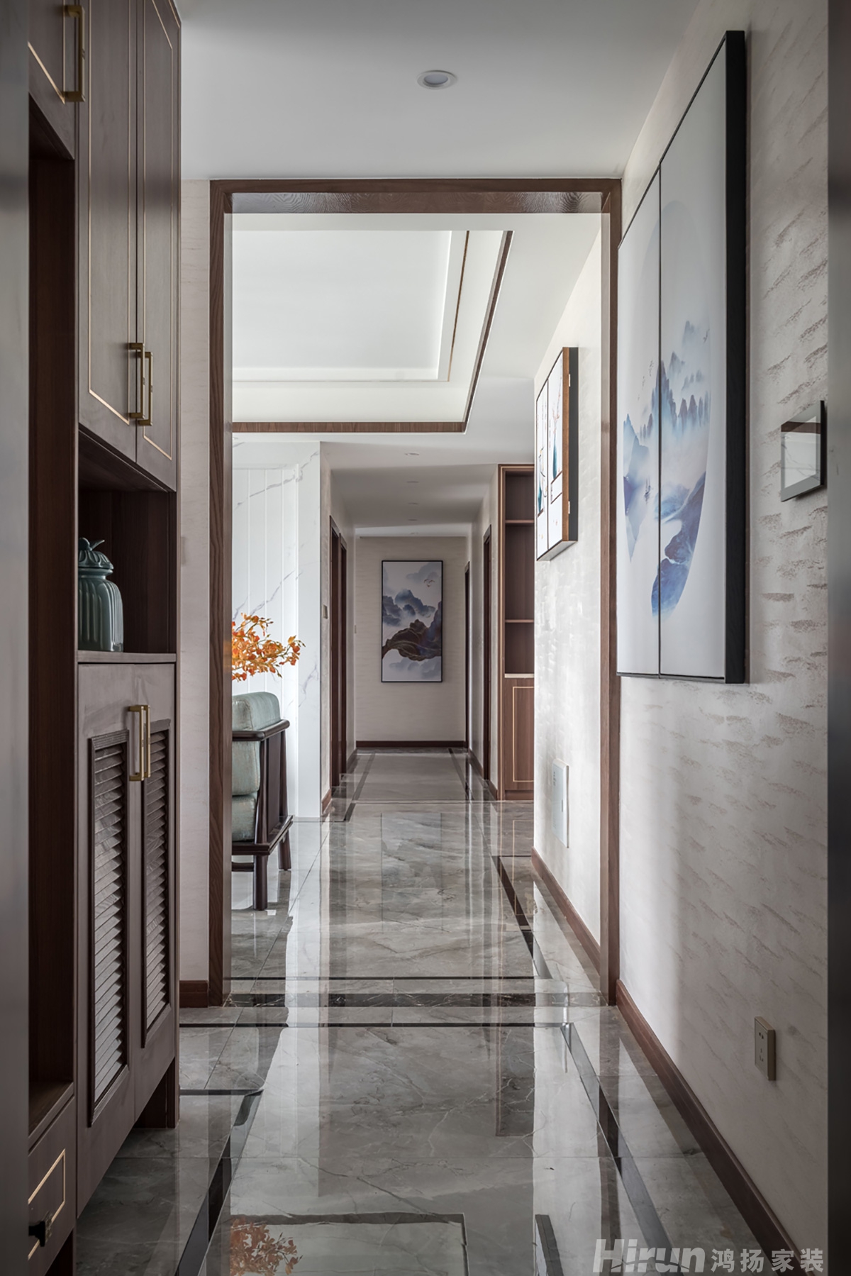 湘銀小區150㎡寫意木構四居室 裝修案例實景圖-2