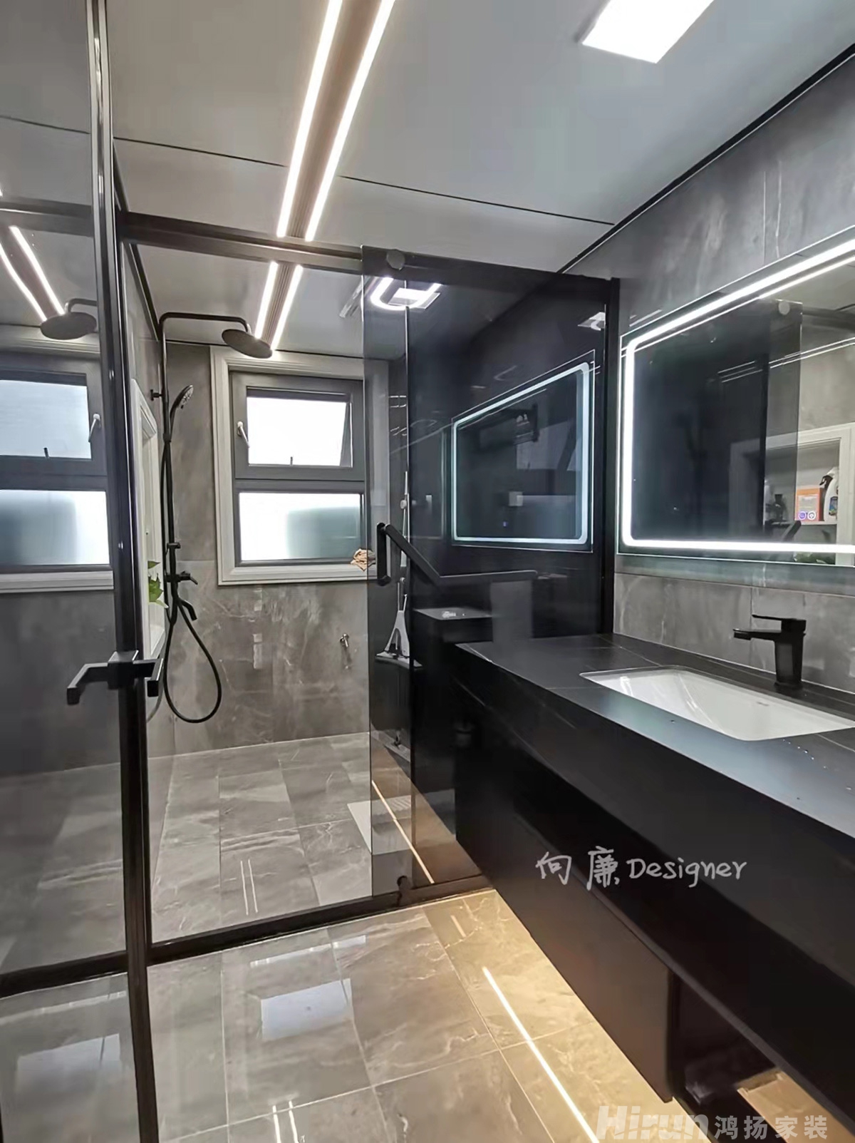 中央花園160㎡雅致現代四居室 裝修案例實景圖-9