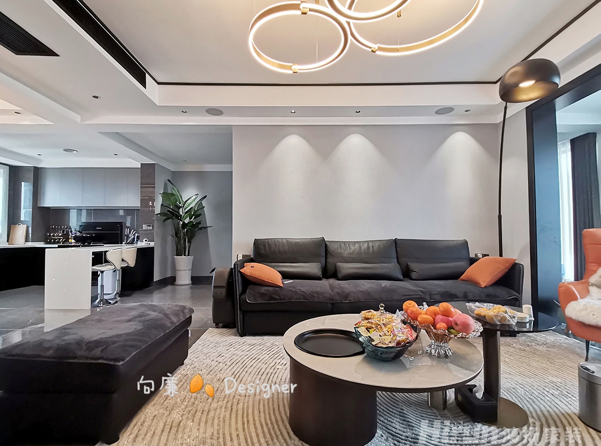 中央花園160㎡雅致現代四居室 裝修案例實景圖-4