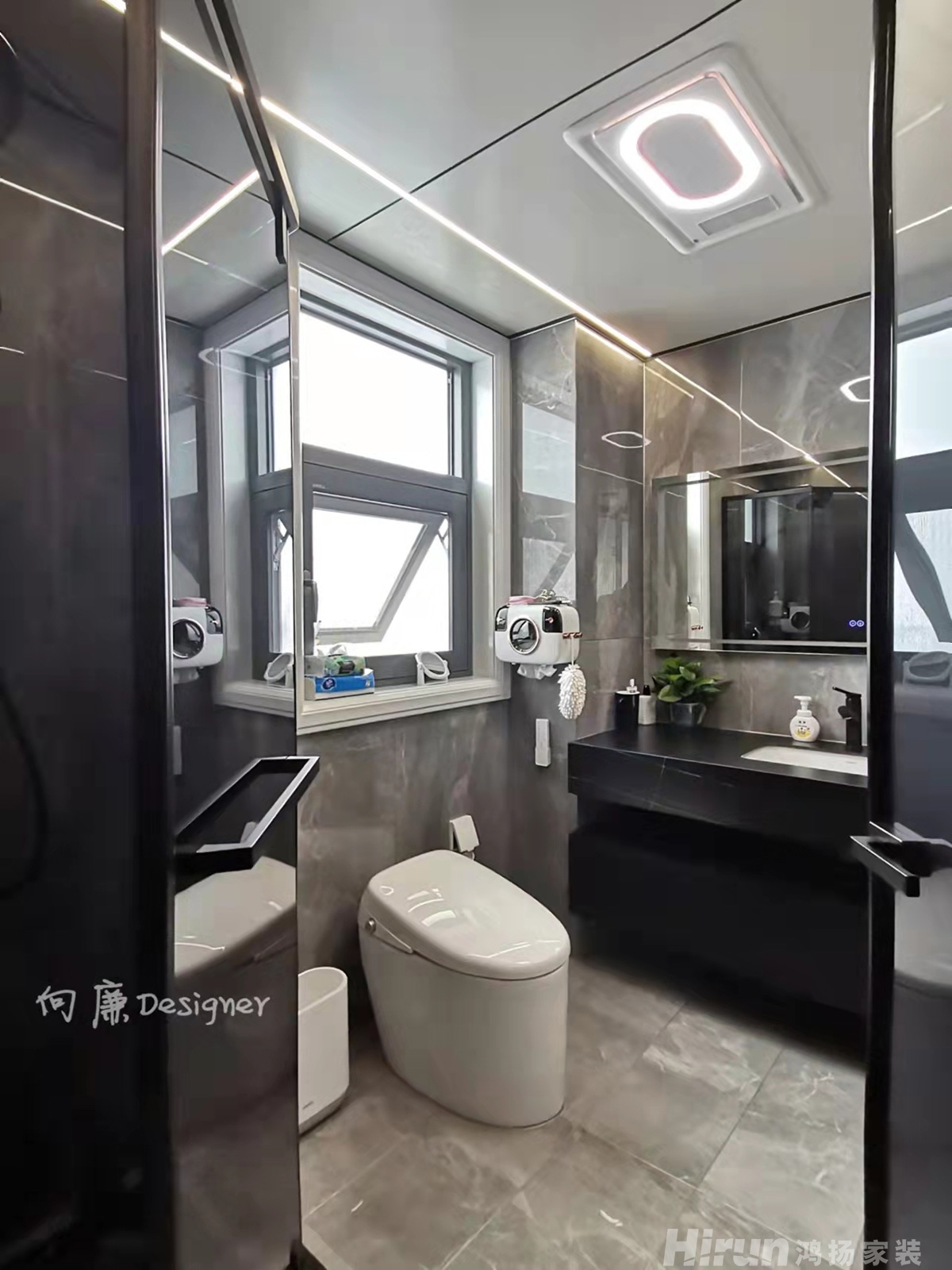 中央花園160㎡雅致現代四居室 裝修案例實景圖-10