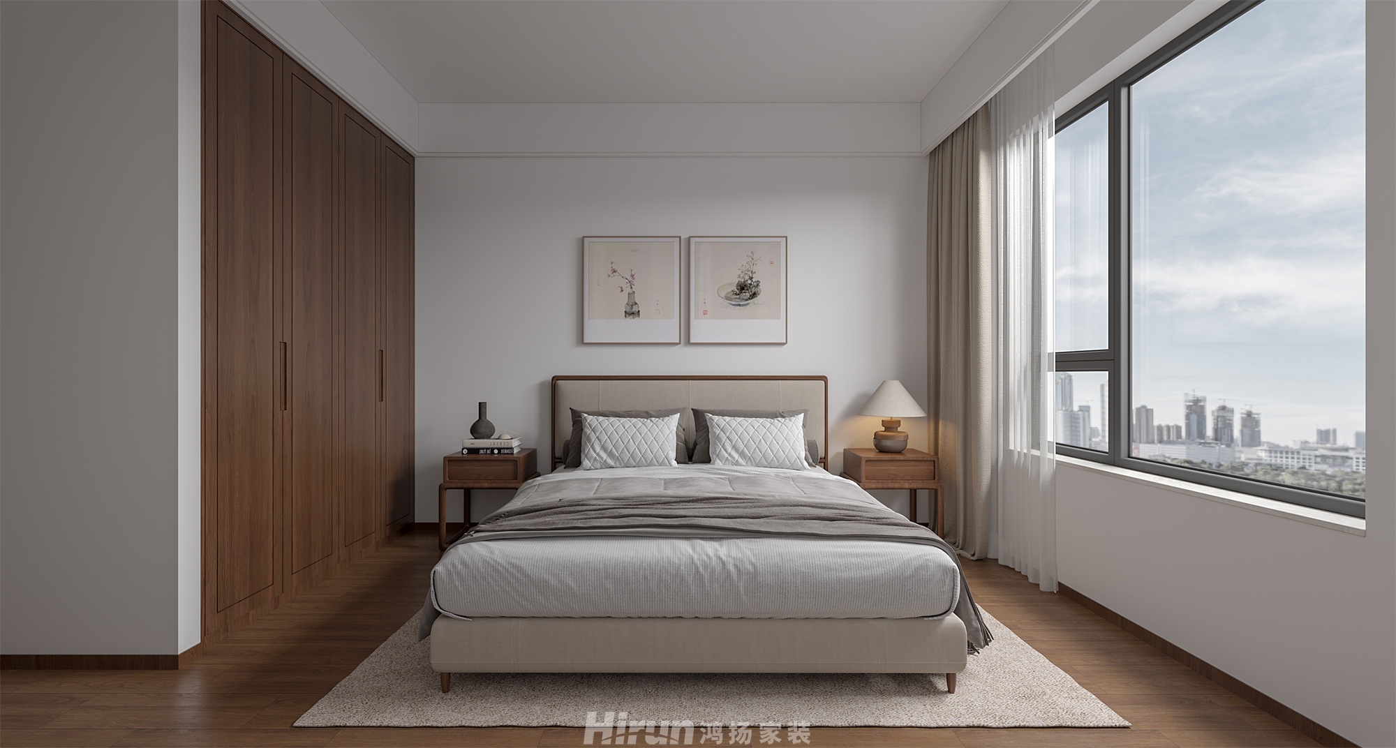 岳麓青城190㎡寫意木構四居室 裝修案例效果圖-5