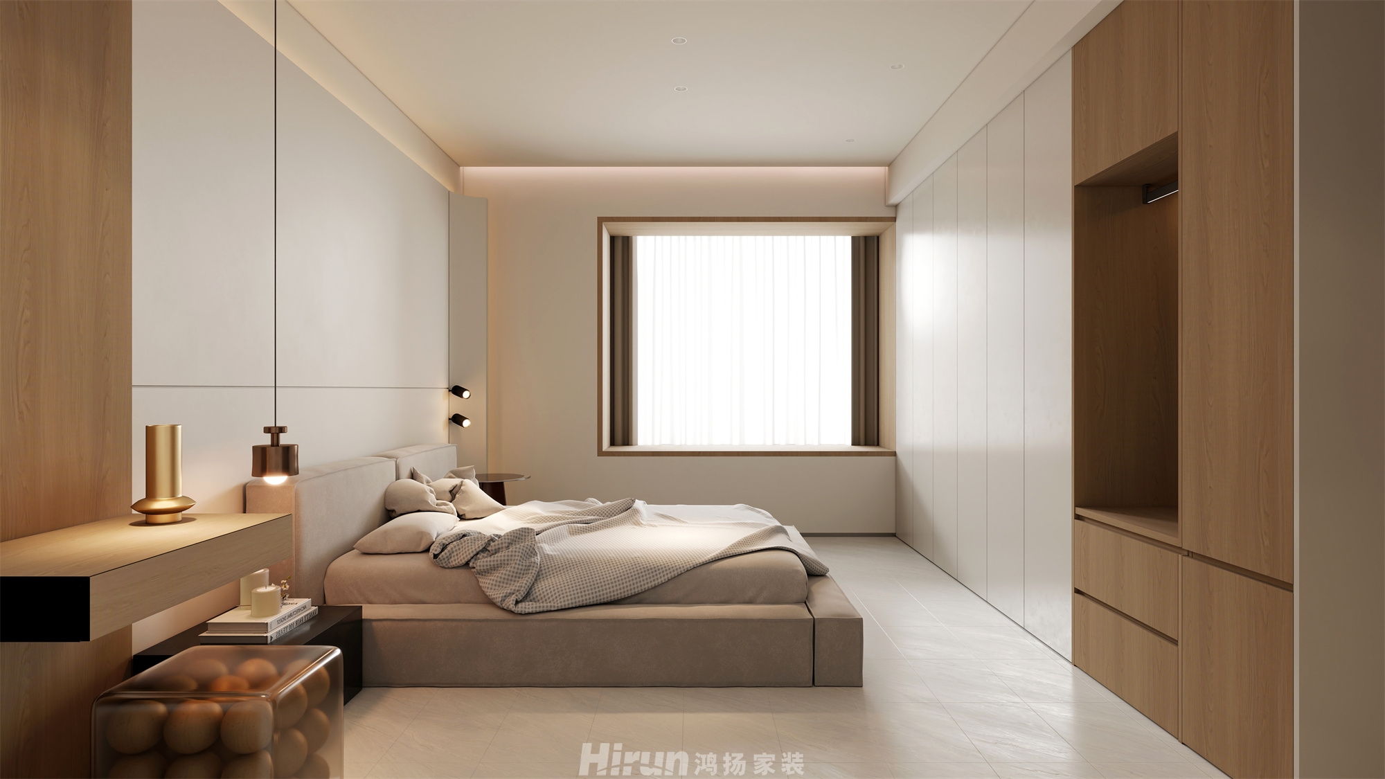 湘府和園218㎡雅致現(xiàn)代大平層 裝修案例效果圖-1