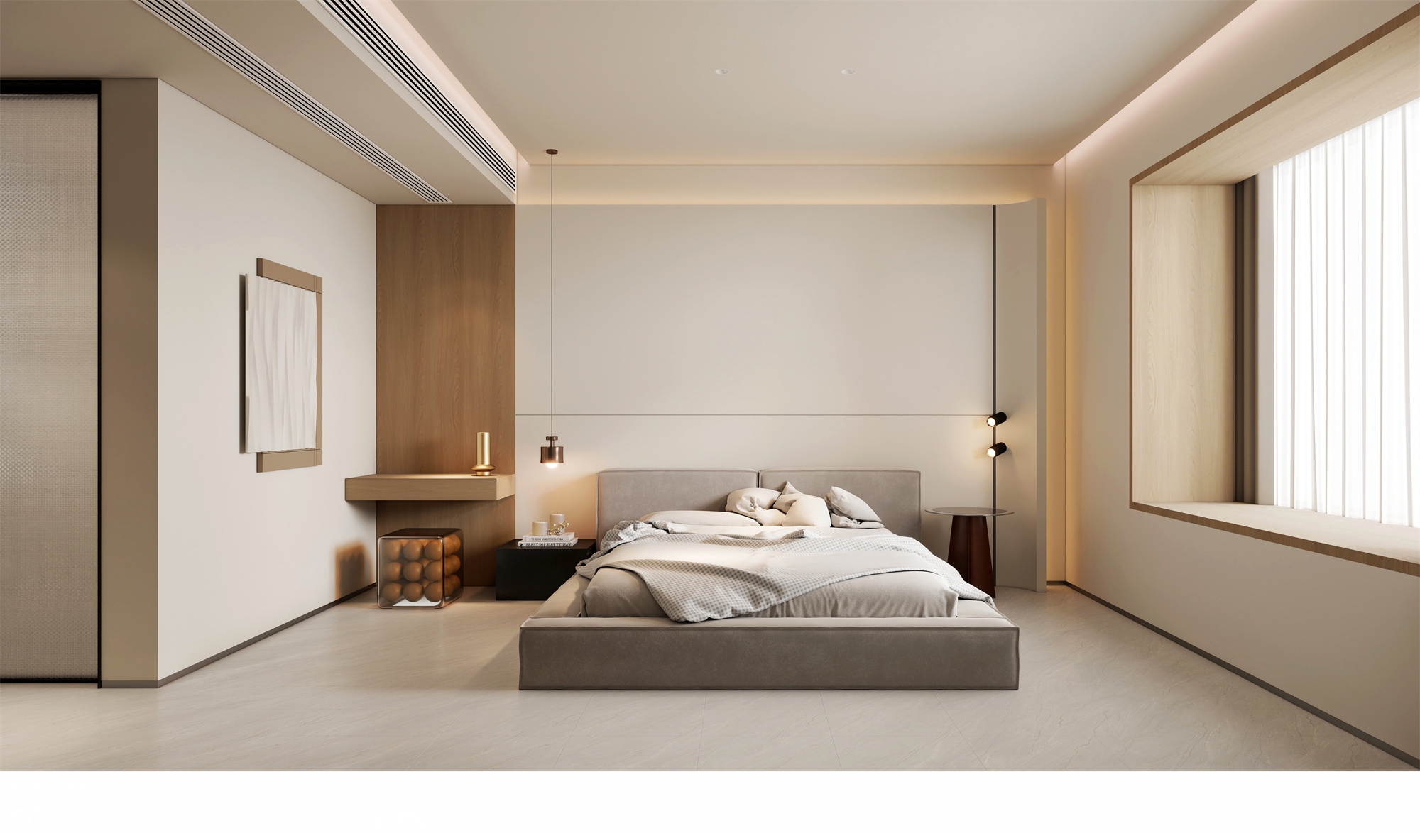 湘府和園218㎡雅致現(xiàn)代大平層 裝修案例效果圖-12