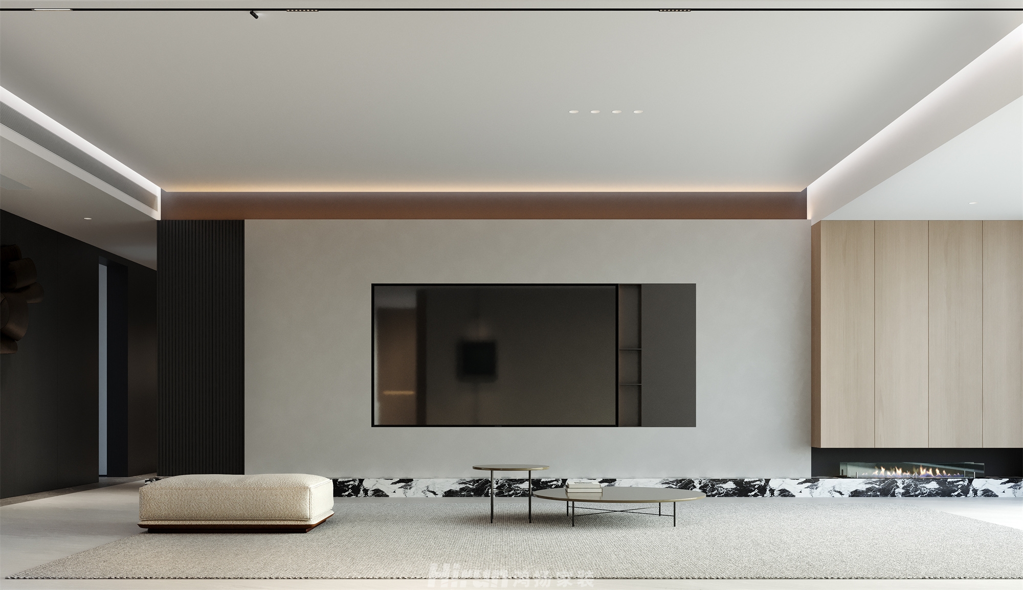 湘府和園218㎡雅致現(xiàn)代大平層 裝修案例效果圖-9