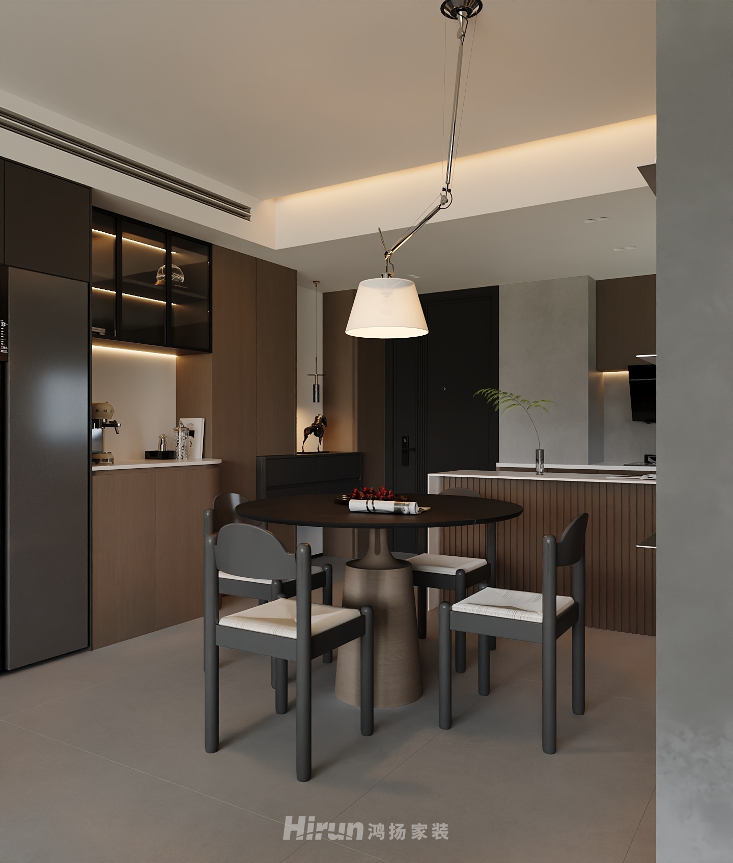 長沙北中心保利時代90㎡雅致現代三居室 裝修案例效果圖-8