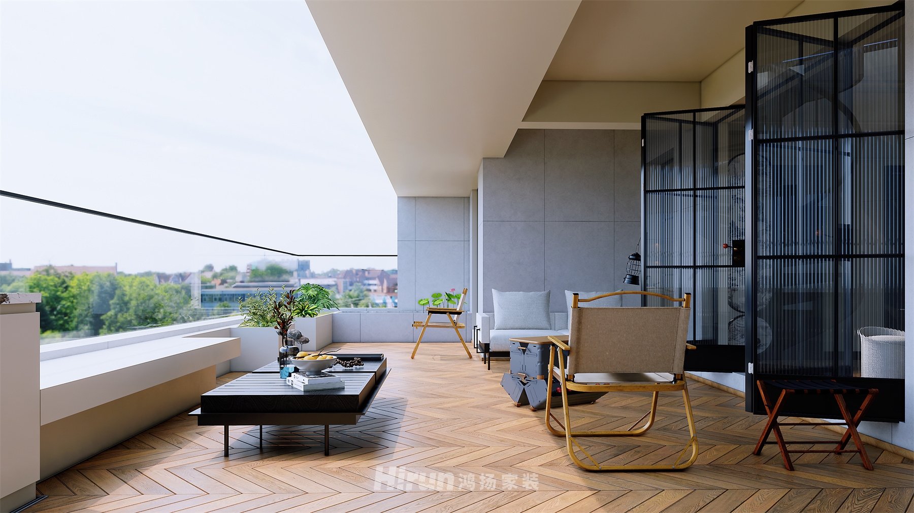 金地湖山樾428㎡輕歐簡美別墅 裝修案例效果圖-7