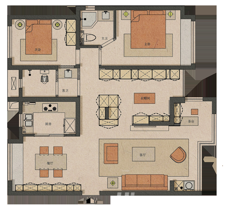 120㎡房子怎么裝修，次臥爆改衣帽間，顏值收納全翻倍!