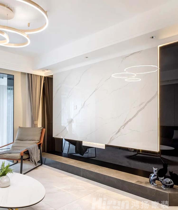 2022年房子怎么裝修好看，鴻揚(yáng)家裝三居室“雅致灰調(diào)”裝修案例分享