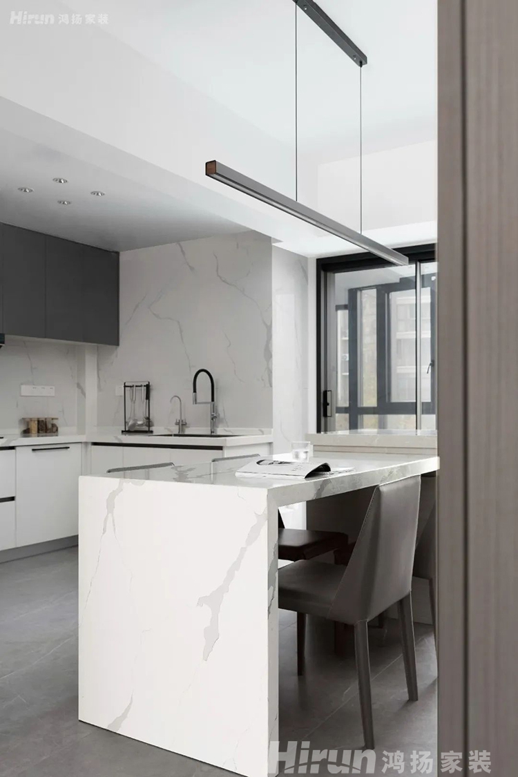 145㎡雅致灰調(diào)，中西雙廚+智能照明，全小區(qū)都要來取經(jīng)了